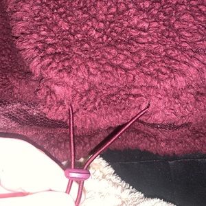 cropped fuzzy sweatshirt